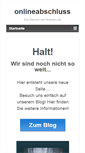 Mobile Screenshot of onlineabschluss.de